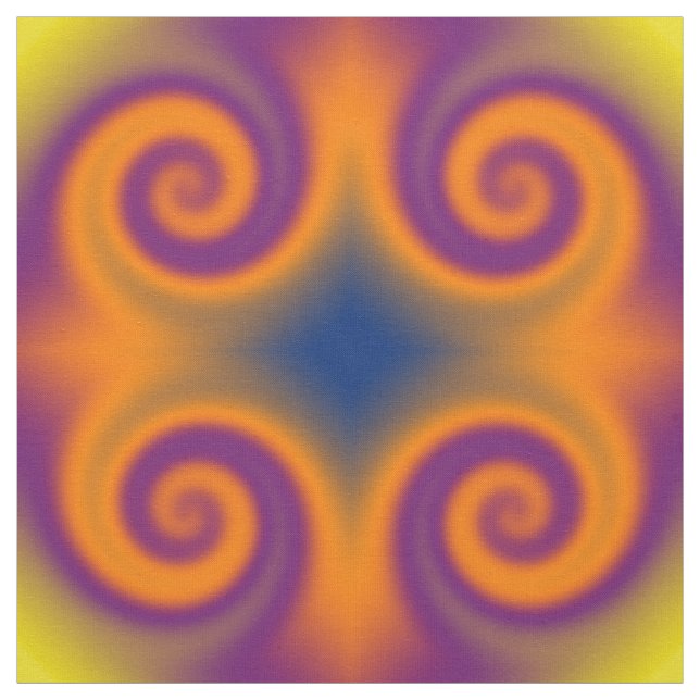 Groovy lila Orange Stoff (Muster)