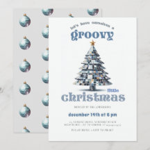 Groovy Little Christmas Disco Blue Christmas Party