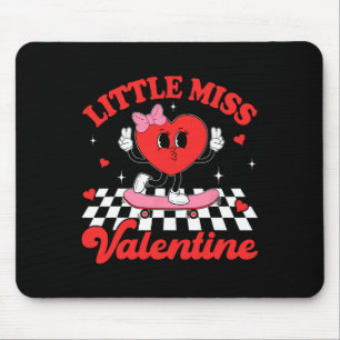 Groovy Little Miss Valentine Süße Candy Heart Mädc Mousepad