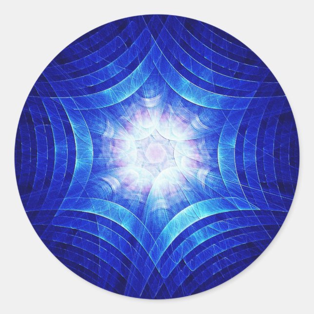 Groovy Magen Runder Aufkleber (Vorderseite)