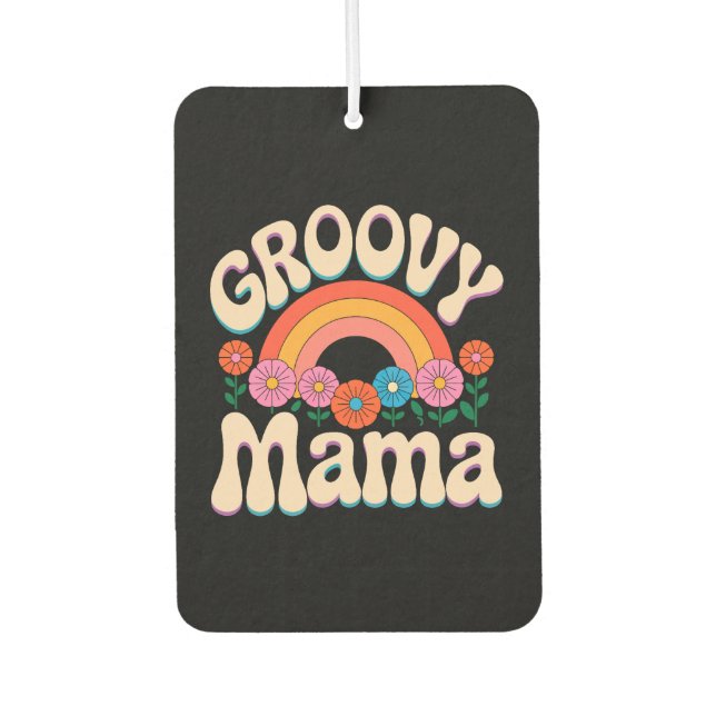Groovy Mama Boho Vibes Autolufterfrischer (Vorderseite)