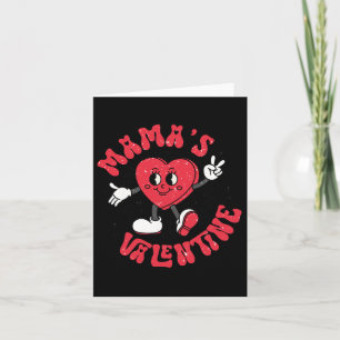 Groovy Mama ist meine Valentine Niedlich Heart Boy Karte
