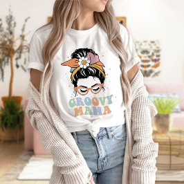 Groovy Mama Shirt, Retro Mama T - Shirt