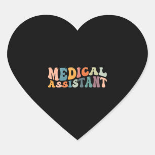 Groovy Medical Assistant MA Krankenpflege Herz-Aufkleber