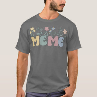 Groovy Meme Großmutter Blume Meme Oma T-Shirt