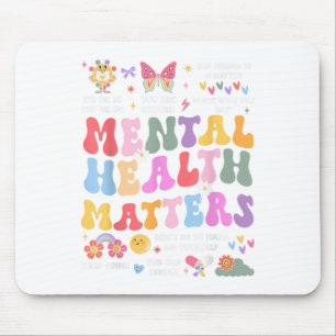 Groovy Mental Health S Mental Awareness Männer Fra Mousepad