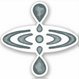 Groovy Mindfulness Symbol Aufkleber