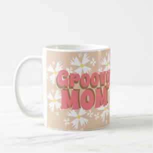 Groovy Mother's Day Mama Daisy Foto Kaffee Tasse