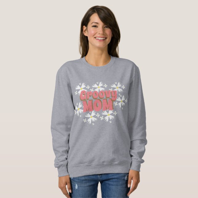 Groovy Mother's Day Mama Daisy Sweatshirt (Vorne ganz)