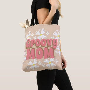 Groovy Mother's Day Mama Daisy Tote Bag Tasche