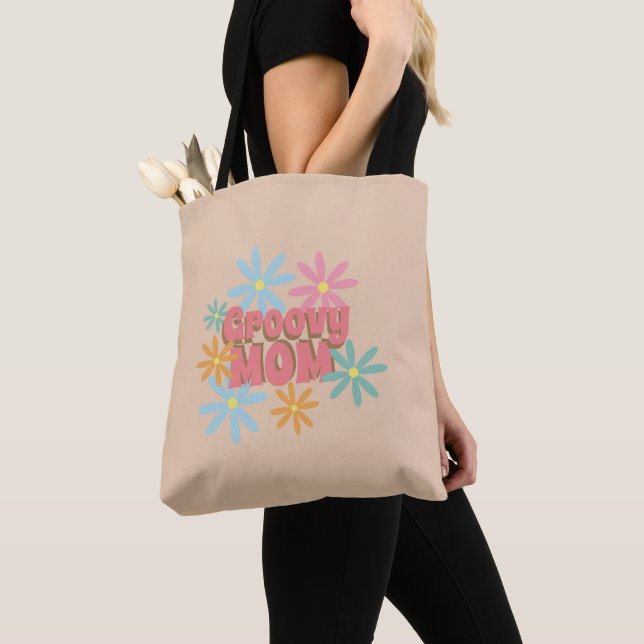 Groovy Mother's Day Mama Floral Tote Bag Tasche (Von Nahem)