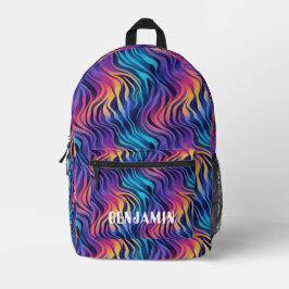 Groovy Multicolor Boho style   Bedruckter Rucksack