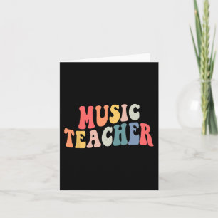 Groovy Music Teacher Team Lehrer zurück zur Schule Karte