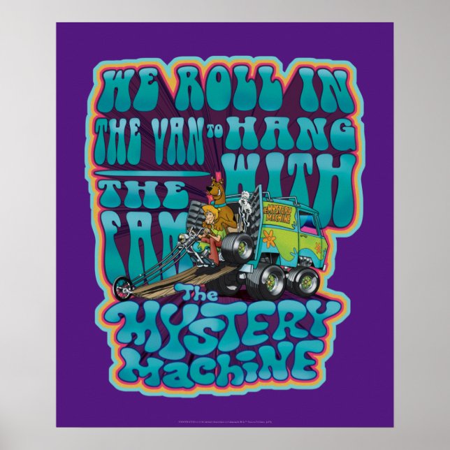 Groovy Mystery Machine Fam Graphic Poster (Vorne)