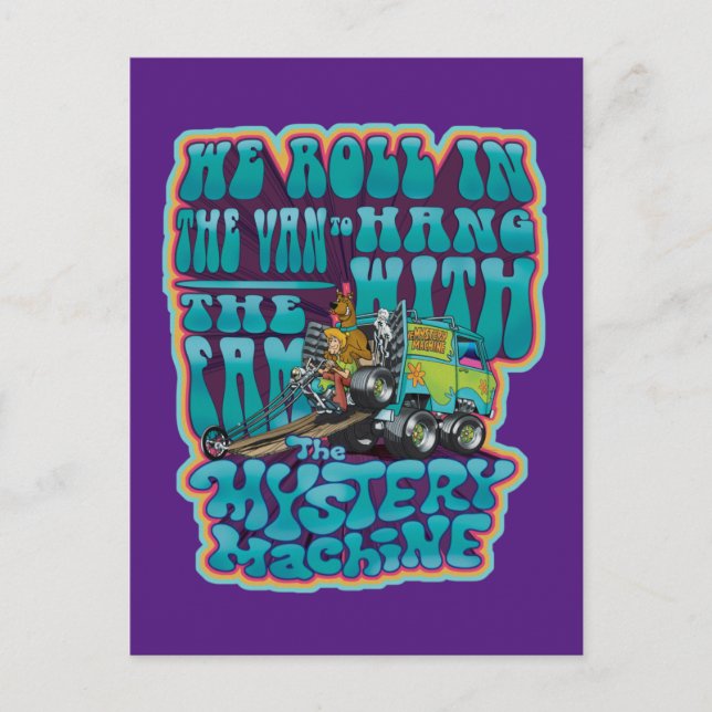 Groovy Mystery Machine Fam Graphic Postkarte (Vorderseite)