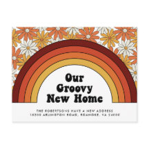 Groovy New Zuhause Rainbow Retro Neue Adresse