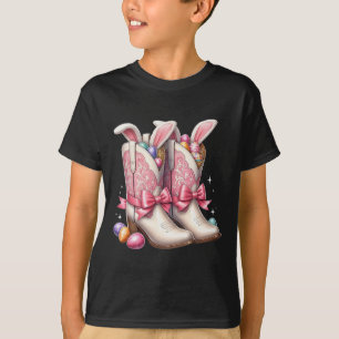 Groovy Niedlich Easter Eggs Boots Western Cowboy H T-Shirt