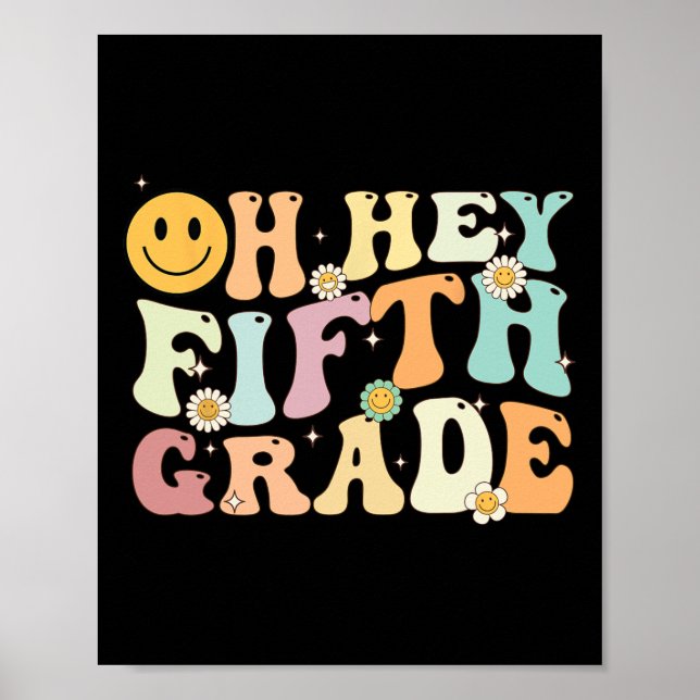 Groovy Oh, 5. Klasse zurück zur Schulausbildung Poster (Vorne)