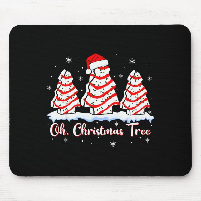 Groovy Oh Christmas Tree Cakes Debbie Beckey Jen C Mousepad (Vorne)