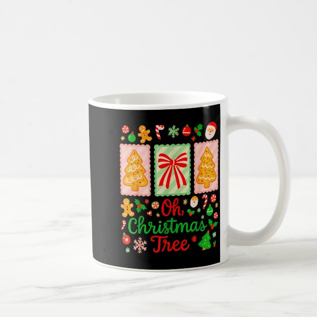 Groovy Oh Christmas Tree Cakes Debbie Becky Jen Ca Kaffeetasse (Rechts)