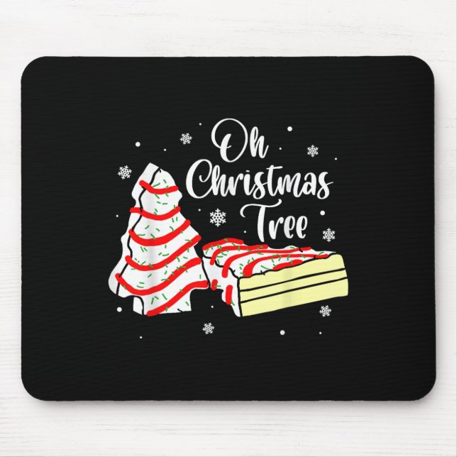 Groovy Oh Christmas Tree Cakes Debbie Becky Jen Ca Mousepad (Vorne)