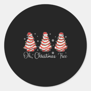 Groovy Oh Weihnachtsbaum Kuchen Debbie Becky Jen C Runder Aufkleber