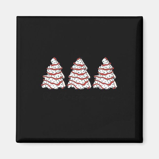 Groovy Oh Weihnachtsbaum Xmas Lights Fun Tree Cake Magnet (Vorne)