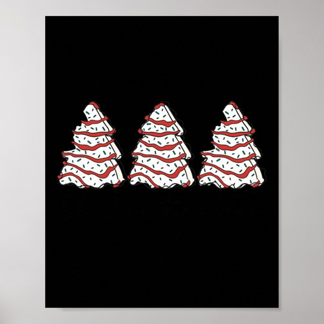 Groovy Oh Weihnachtsbaum Xmas Lights Fun Tree Cake Poster (Vorne)