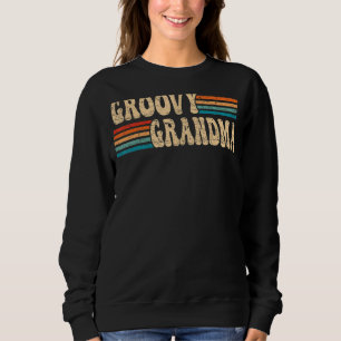 Groovy Oma 70er Ästhetische Nostalgie 1970er Jahre Sweatshirt