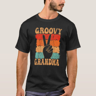 Groovy Oma 70er Ästhetische Nostalgie 1970er Jahre T-Shirt