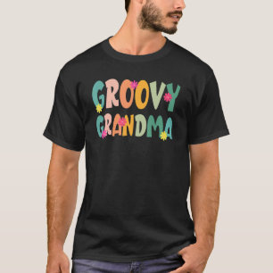 Groovy Oma 70er Vibes Peace Hippie Matching Fam T-Shirt