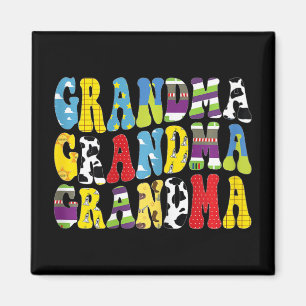 Groovy Oma Matching Family Birthday Mother#39; Magnet