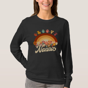 Groovy Oma Retro Regenbogen 70er Oma Passende Fa T-Shirt