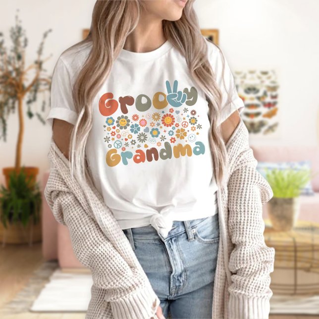 Groovy Oma Shirt, Funny Oma Squad T-Shirt (Von Creator hochgeladen)