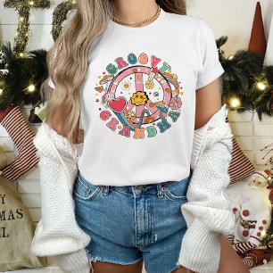 Groovy Oma T - Shirt für Frauen, Peace Sign Grand