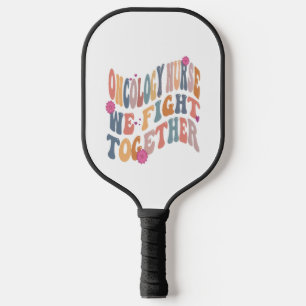 Groovy Oncology Nurse Retro Heme Onc Pflegefrauen Pickleball Schläger
