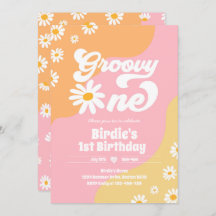 Groovy One 1. Geburtstag Party Boho Floral Daisy