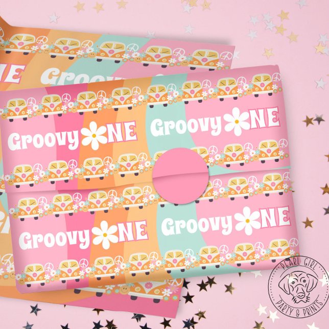 Groovy One Geburtstag Geschenkpapier (Von Creator hochgeladen)