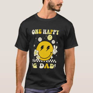 Groovy One Happy G Papa Smiley Gesicht Geburtstag T-Shirt