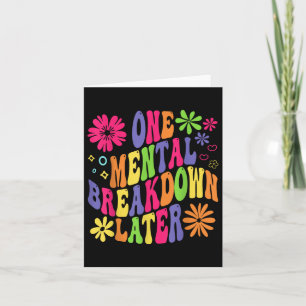 Groovy One Mental Breakfast Später Mental Health A Karte