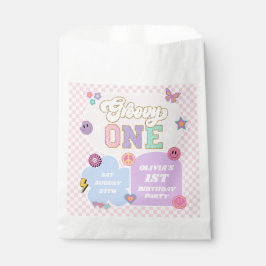 Groovy One Preppy Patch 1. Geburtstag Party Geschenktütchen