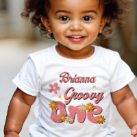 Groovy One Retro daisy erste Geburtstagsparty