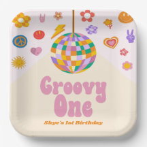Groovy One Retro Disco Ball 1. Geburtstag Party