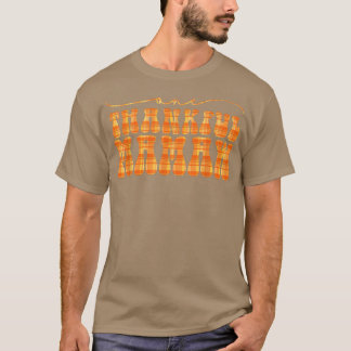 Groovy One Thankful Mamaw Hello Fall Vibes Thanksg T-Shirt