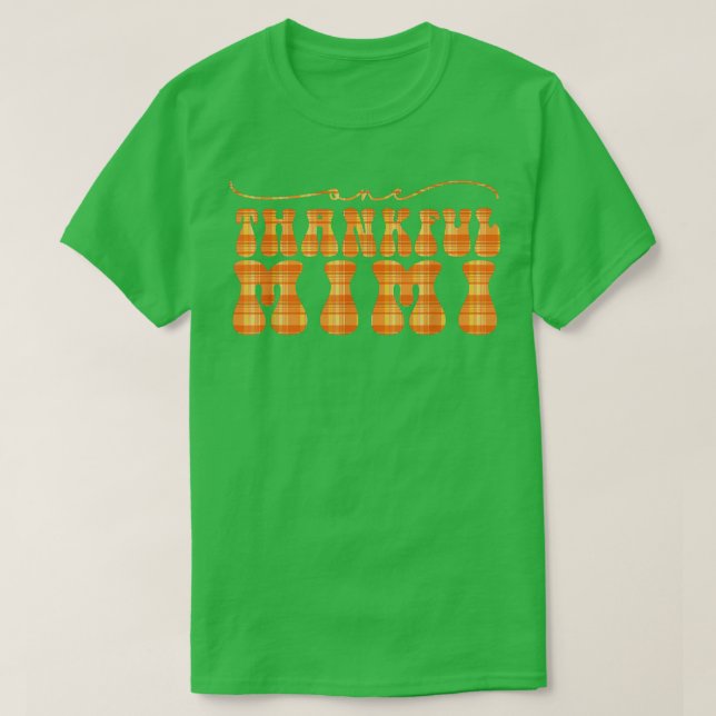 Groovy One Thankful Mimi Hello Fall Vibes Thanksgi T-Shirt (Design vorne)