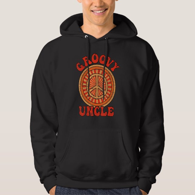 Groovy Onkel 70er Ästhetische Nostalgie in den 197 Hoodie (Vorderseite)