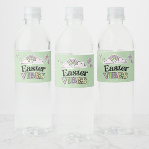 Groovy-Osterhase-Wasserflaschenetikett
