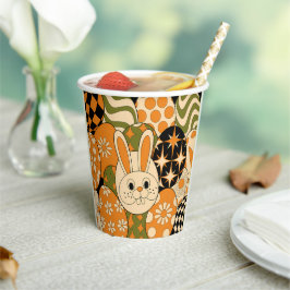 Groovy Osterhasen Party Papiertassen Pappbecher