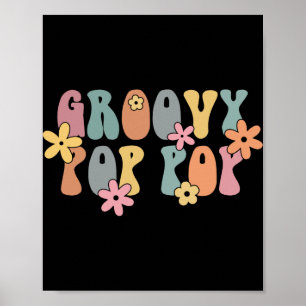 Groovy P P Neuer Opa Schwangerschaftsankündigung  Poster