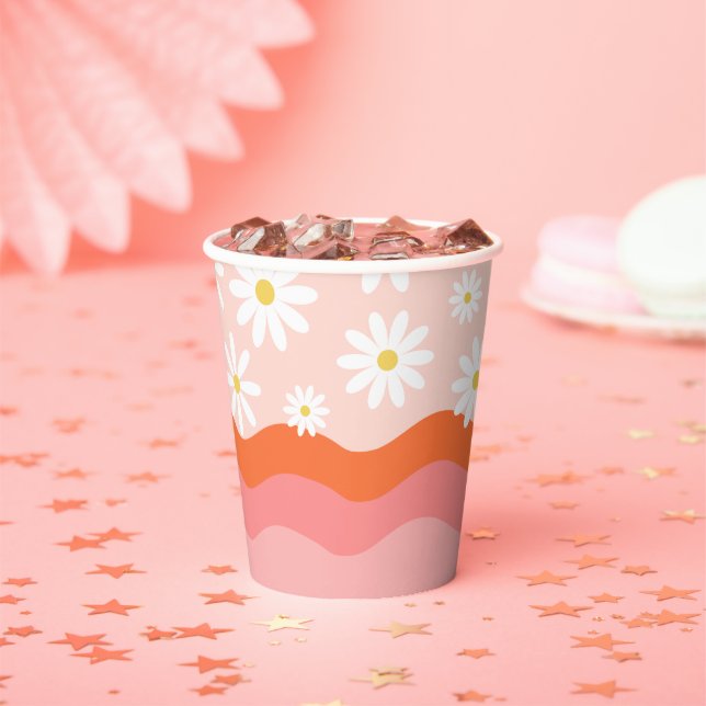 Groovy Party Cups | Groovy Birthday Cup Pappbecher (Insitu)